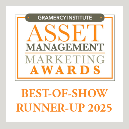 Gramercy Institute Asset Management Marketing Award 2025 logo