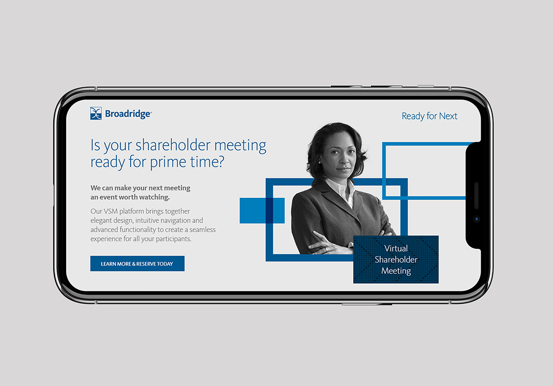 Broadridge VSM brand on iphone