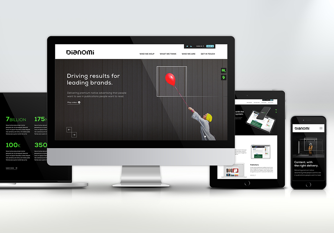 New Dianomi branding on multiple devices