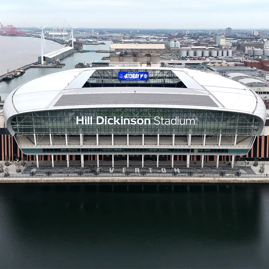 Hill Dickinson's new logo unveiled on Everton's new stadium
