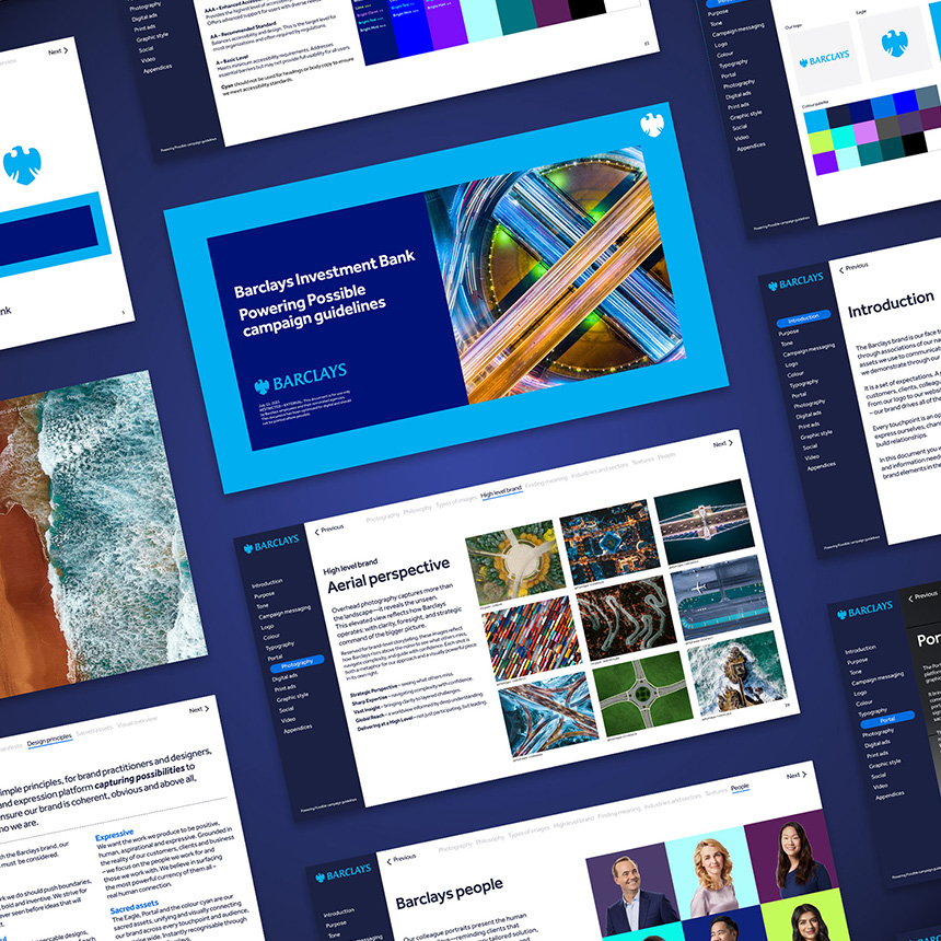 Barclays Investment Bank Powering Possible brand guidelines